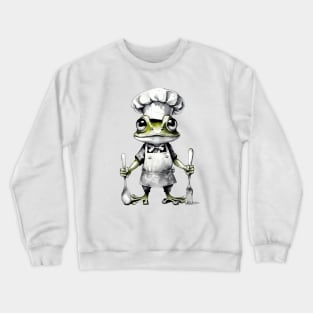 chef frog cool Crewneck Sweatshirt